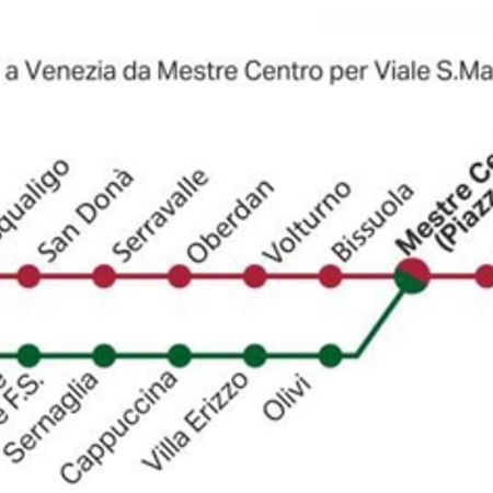 Апартаменты Caros 30Mt Tram Venezia Wifi Ingresso Indipendente Местре Экстерьер фото